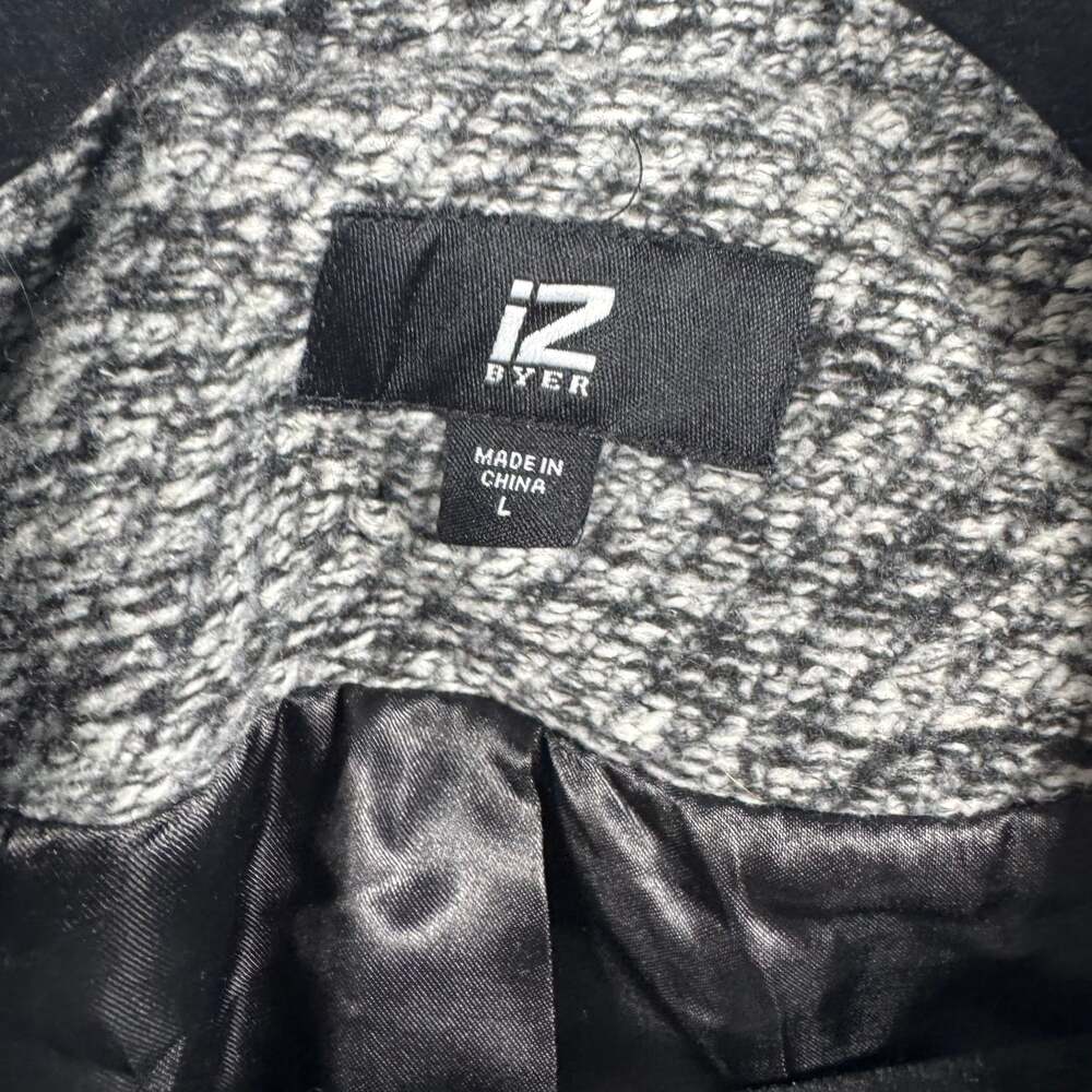 Iz Byer Charcoal Gray Pea Coat Size L - Picture 4 of 5